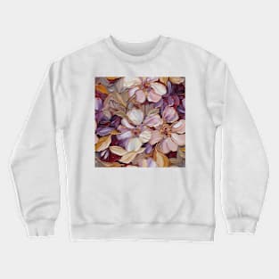 Oil Painting Floral Pattern Crewneck Sweatshirt